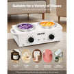 Professional Double Wax Warmer – 1200ML Dual Pot Hair Removal Heater with Adjustable Temperature & 50 Wax Sticks