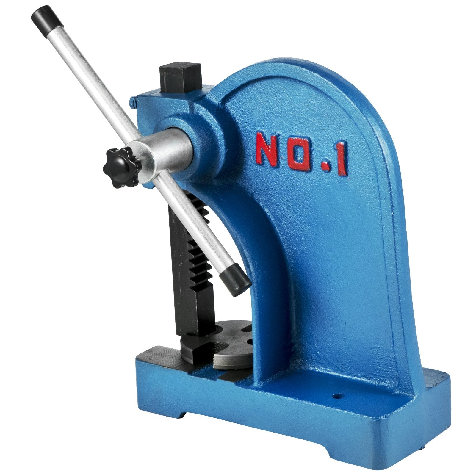VEVOR Manual Arbor Press 1 Ton, Heavy Duty Arbor Press with 4-5/8 Inch Maximum Height, Manual Desktop Arbor Press Cast Iron Material, for Riveting Punching Holes