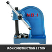 VEVOR Manual Arbor Press 1 Ton, Heavy Duty Arbor Press with 4-5/8 Inch Maximum Height, Manual Desktop Arbor Press Cast Iron Material, for Riveting Punching Holes