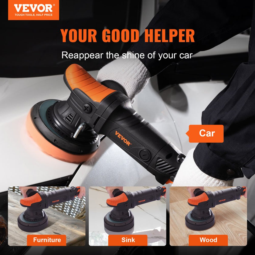 VEVOR Car Polisher Buffer Sander Waxer Kit 6 Variable speed 6