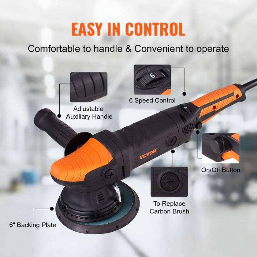VEVOR Car Polisher Buffer Sander Waxer Kit 6 Variable speed 6