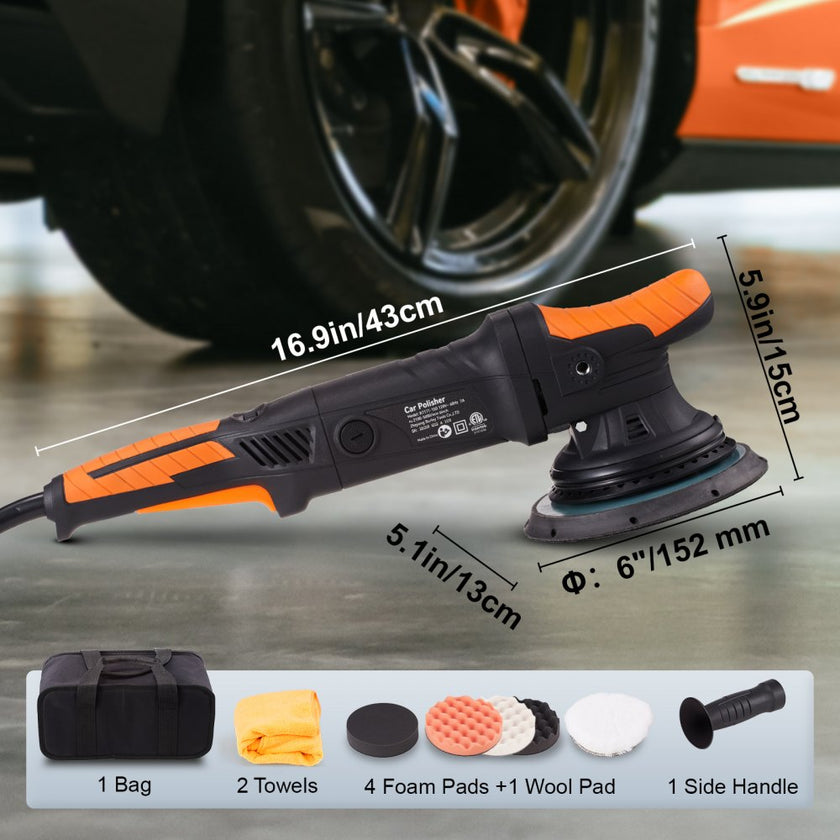 VEVOR Car Polisher Buffer Sander Waxer Kit 6 Variable speed 6