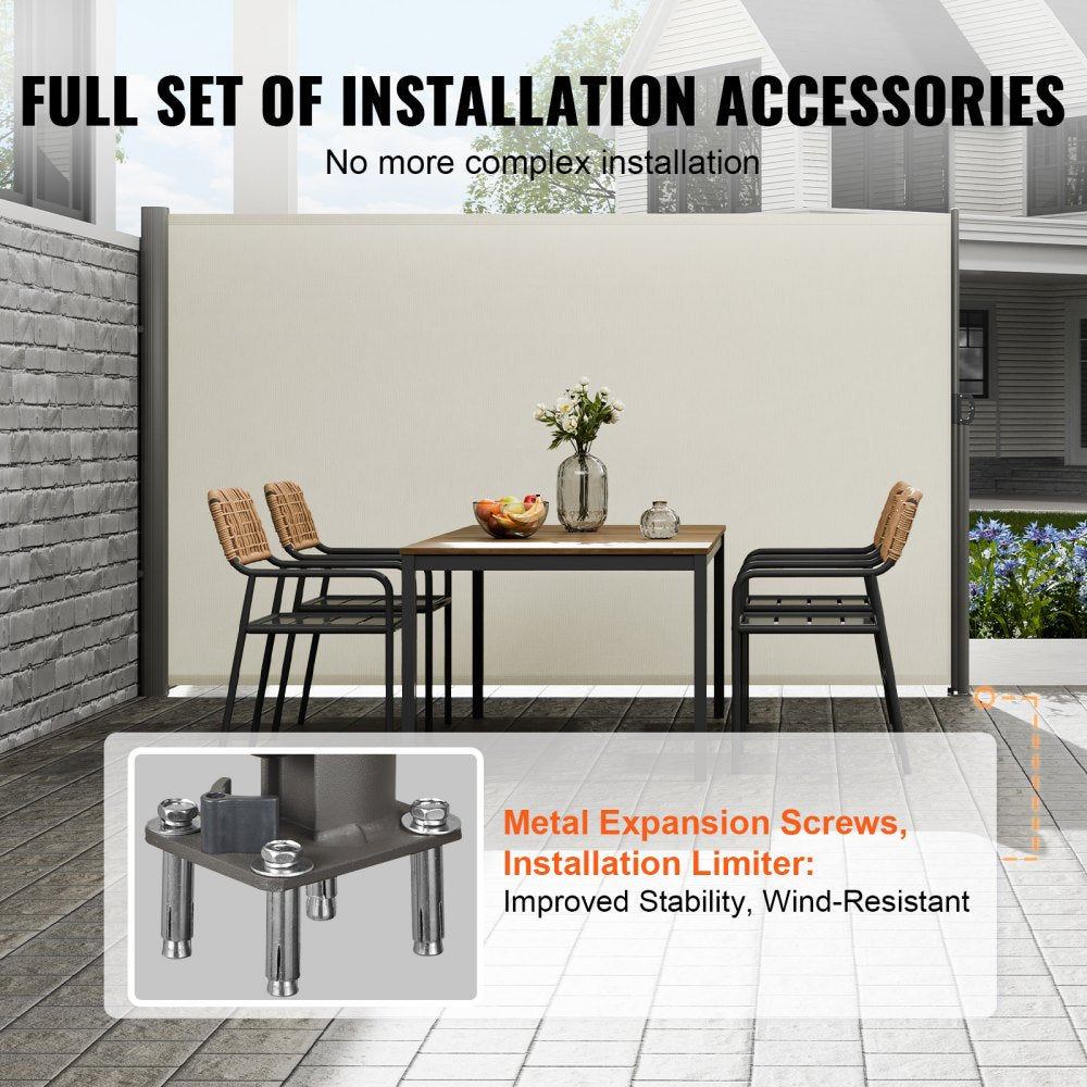 VEVOR Retractable Side Awning 118