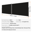 VEVOR Retractable Patio Screen 63inch In Height Retractable Screen 236inch In Length Office Dividers Partition Wall Outdoor Retractable Gate Retractable Fence Outdoor Screens For Patio Privacy