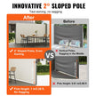 Retractable Side Awning Patio Screen Retractable Fence 63x236inch Privacy Screen
