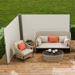 Retractable Side Awning Patio Screen Retractable Fence 63x236inch Privacy Screen