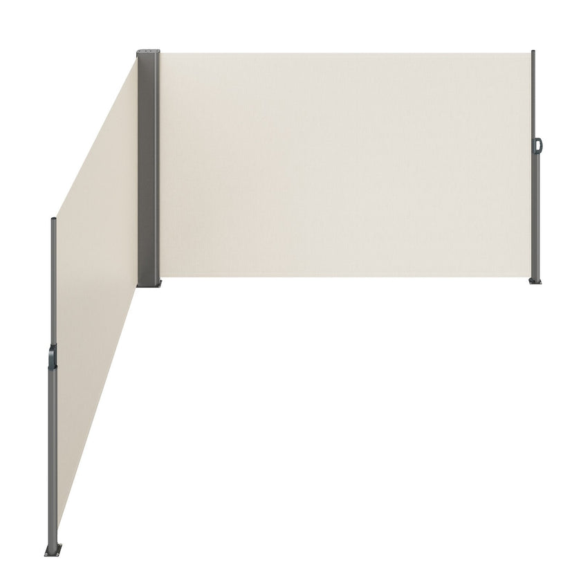 Retractable Side Awning Patio Screen Retractable Fence 63x236inch Privacy Screen