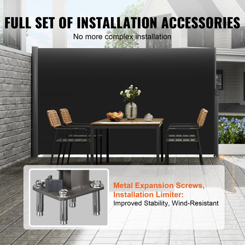 VEVOR Retractable Side Awning, 118