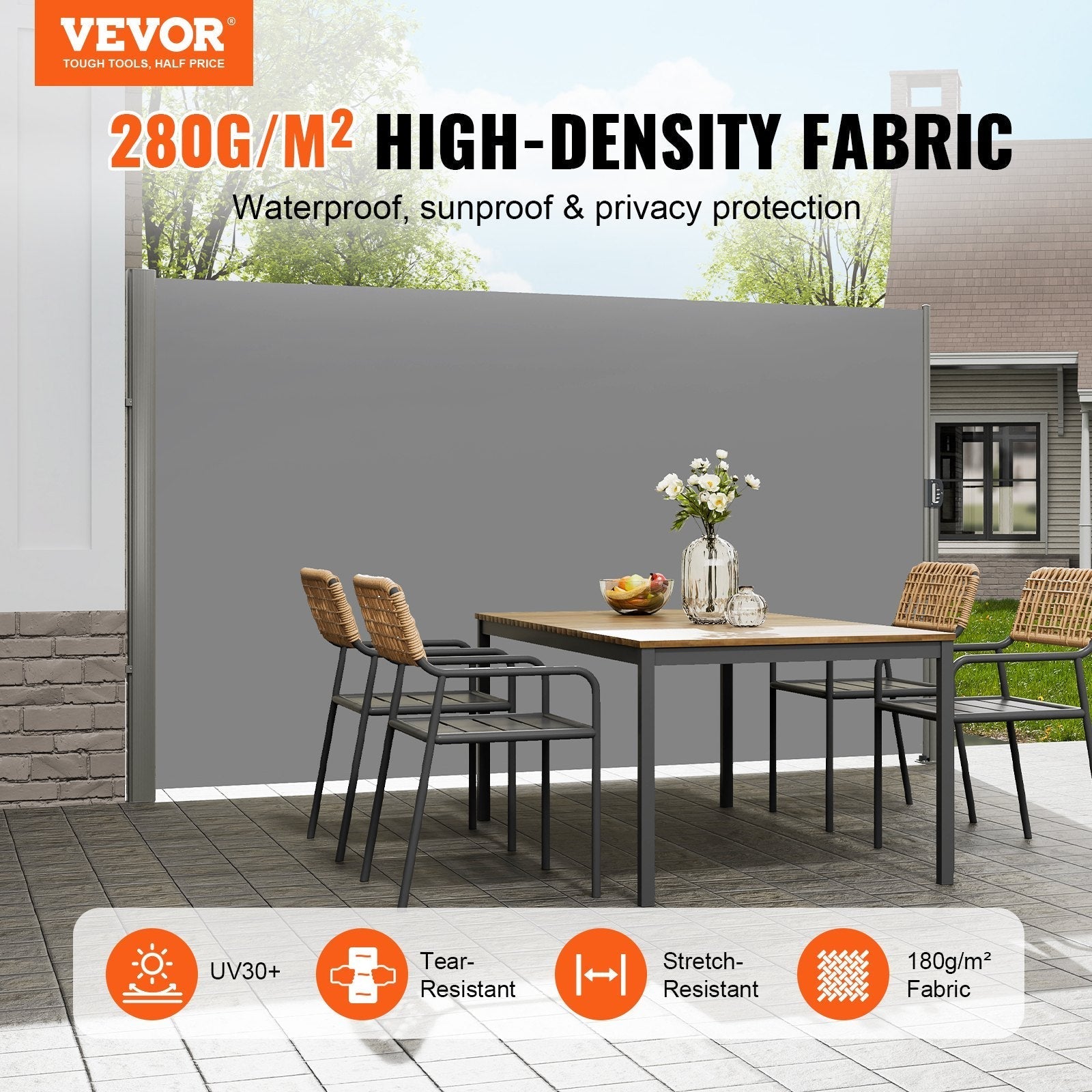 VEVOR Retractable Side Awning 118