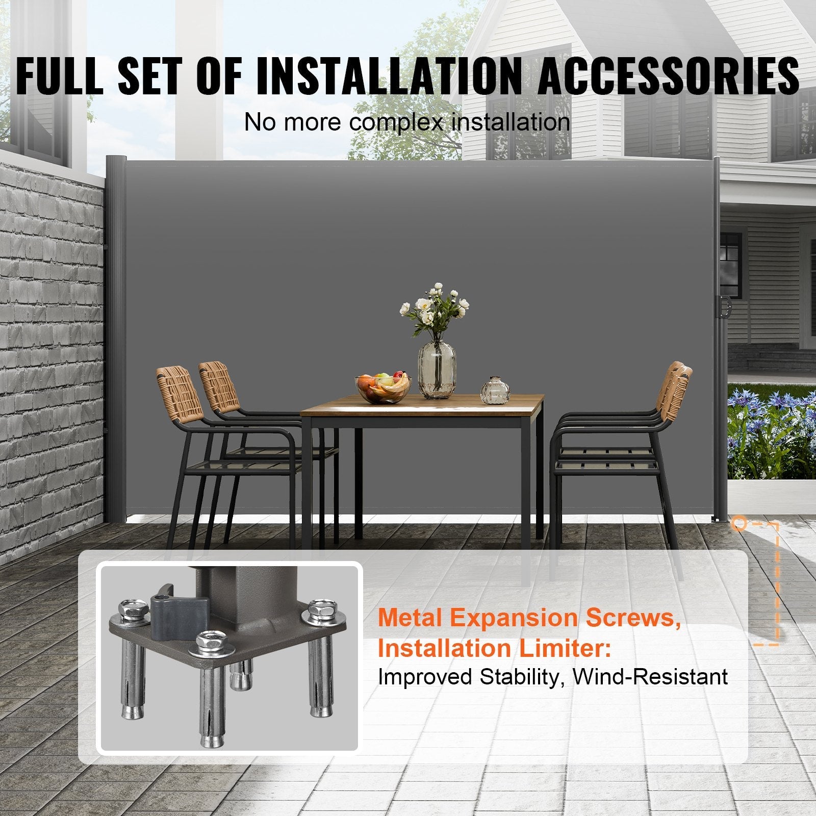 VEVOR Retractable Side Awning 118