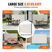 Retractable Side Awning Patio Screen Retractable Fence 71x118inch Privacy Screen