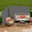 Retractable Side Awning Patio Screen Retractable Fence 71x236inch Privacy Screen