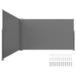 Retractable Side Awning Patio Screen Retractable Fence 71x236inch Privacy Screen