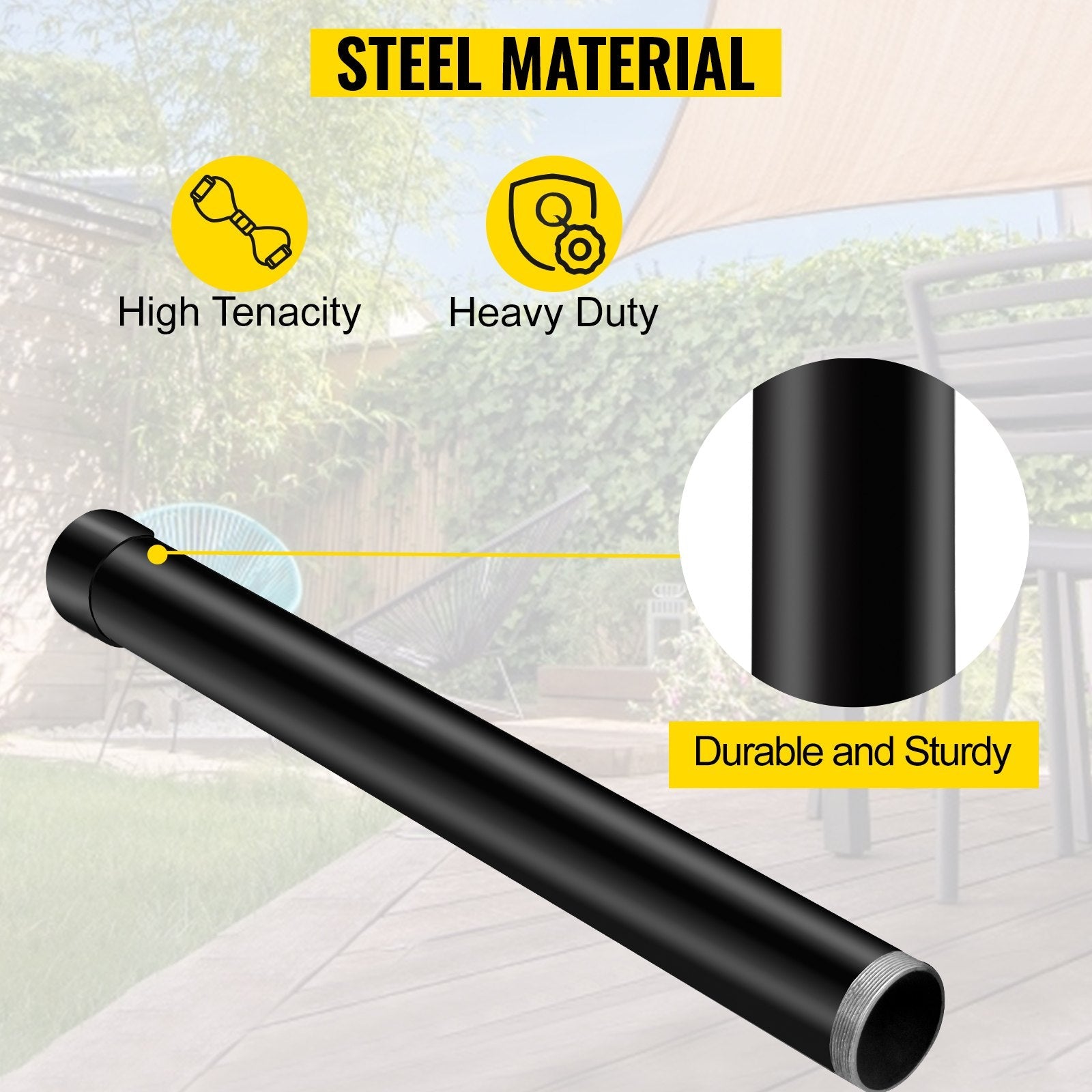VEVOR Sail Pole Extension, 21\