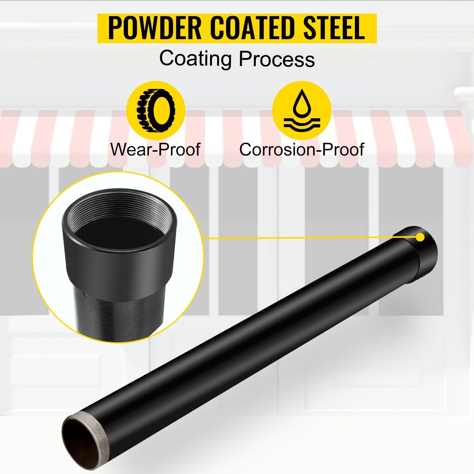 VEVOR Sail Pole Extension, 21\