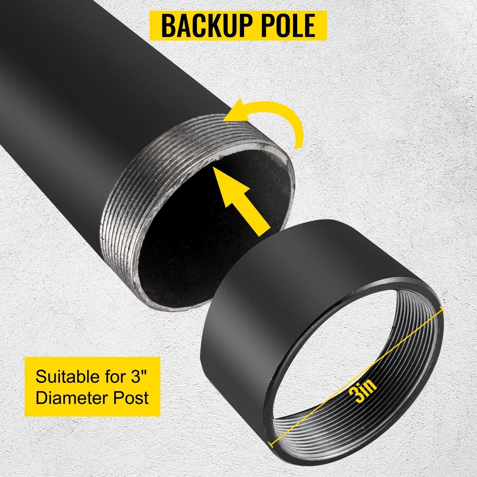 VEVOR Sail Pole Extension, 21\