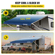 VEVOR RV Awning Replacement Fabric 21 FT, Slate Blue RV Awning Fabric Replacement, 15oz Vinyl Material Replacement Awning, Sun Shade and Waterproof Camper Awning Replacement Fabric