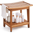 VEVOR Poly Lumber Shower Bench 21 x 14 x 18.5 in Shower Stool Chair for Bathroom