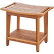 VEVOR Poly Lumber Shower Bench 21 x 14 x 18.5 in Shower Stool Chair for Bathroom