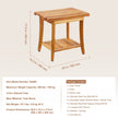 VEVOR Teak Shower Bench 20 x 14.3 x 17.9 in Wood Shower Stool Chair for Bathroom