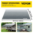 VEVOR RV Awning Replacement Fabric 17 FT, Gray Fade RV Awning Replacement Fabric, 15oz Vinyl Material Replacement Awning, Sun Shade and Waterproof Camper Awning Replacement Fabric