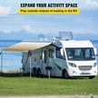 VEVOR RV Awning, Awning Replacement Fabric 19 FT, Brown Fade RV Awning Replacement, 15oz Vinyl Material Replacement Awning, Sun Shade and Waterproof Camper Awning Replacement Fabric
