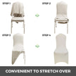 VEVOR Stretch Spandex Folding Chair Covers, Universal Fitted Chair Cover, Removable Washable Protective Slipcovers, for Wedding, Holiday, Banquet, Party, Celebration, Dining (100PCS Ivory White)