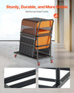 VEVOR Folding Chair Rack Cart for 25 Chairs of 300 LBS L-shape Vertical