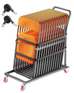 VEVOR Folding Chair Rack Cart for 25 Chairs of 300 LBS L-shape Vertical