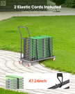 VEVOR Folding Chair Rack Cart for 25 Chairs of 300 LBS L-shape Horizontal