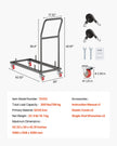 VEVOR Folding Chair Rack Cart for 25 Chairs of 300 LBS L-shape Horizontal