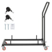 VEVOR Folding Chair Rack Cart for 25 Chairs of 300 LBS L-shape Horizontal
