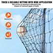 VEVOR Baseball Batting Netting, Professional Softball Baseball Batting Hitting Training Net, Practice Portable Pitching Cage Net with Door & Carry Bag, Heavy Duty Enclosed PE Netting, 35FT (NET ONLY)