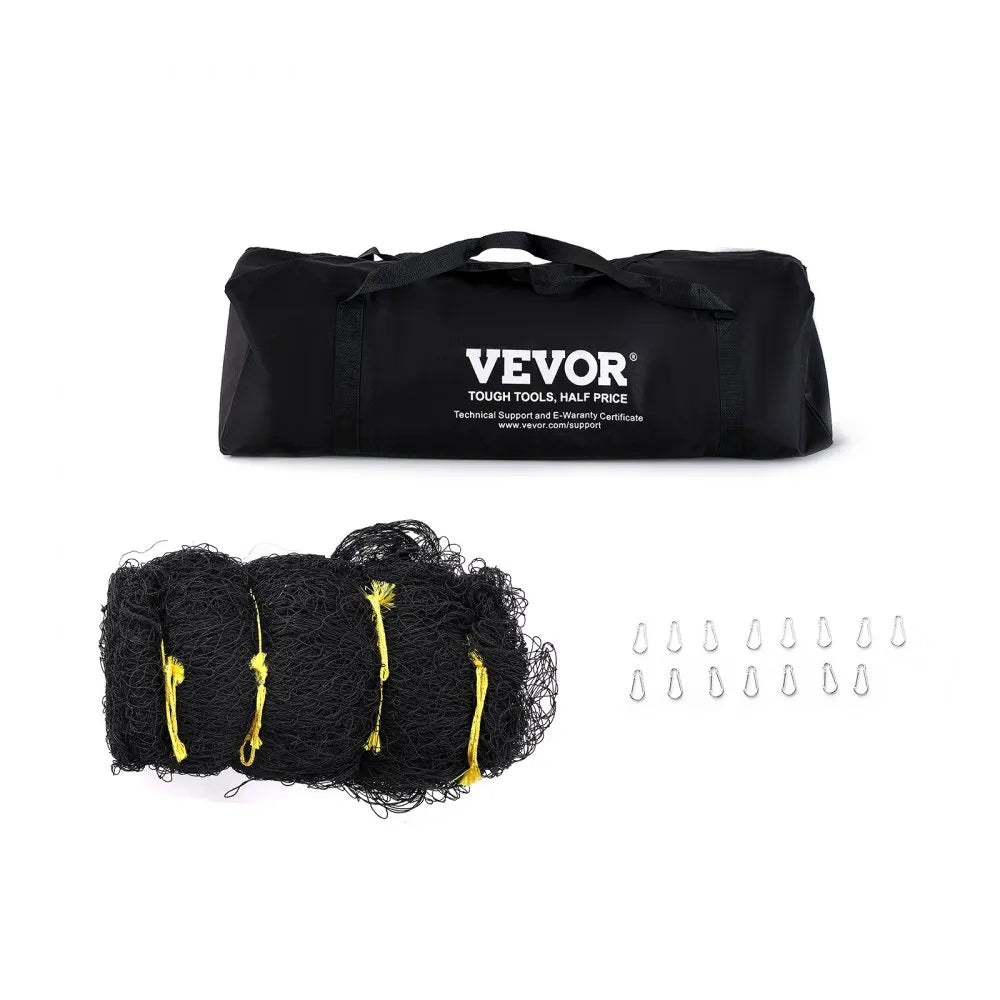 VEVOR Baseball Batting Netting, Professional Softball Baseball Batting Hitting Training Net, Practice Portable Pitching Cage Net with Door & Carry Bag, Heavy Duty Enclosed PE Netting, 35FT (NET ONLY)