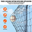 VEVOR Baseball Batting Netting, Professional Softball Baseball Batting Hitting Training Net, Practice Portable Pitching Cage Net with Door & Carry Bag, Heavy Duty Enclosed PE Netting, 55FT (NET ONLY)