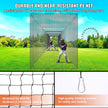 VEVOR Baseball Batting Netting, Professional Softball Baseball Batting Hitting Training Net, Practice Portable Pitching Cage Net with Door & Carry Bag, Heavy Duty Enclosed PE Netting, 70FT (NET ONLY)