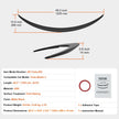 VEVOR GT Wing Car Spoiler, 48.2 inch Spoiler, Compatible with Tesla Model 3, High Strength ABS Material, Baking Paint, Car Rear Spoiler Wing, Racing Spoilers for Cars, Matte Black