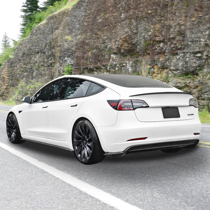 VEVOR GT Wing Car Spoiler, 48.2 inch Spoiler, Compatible with Tesla Model 3, High Strength ABS Material, Baking Paint, Car Rear Spoiler Wing, Racing Spoilers for Cars, Matte Black