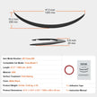 VEVOR Rear Spoiler 47.2'' GT Style Trunk Wing Compatible with Tesla Model Y