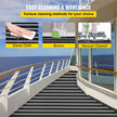 VEVOR EVA Foam Faux Teak Boat Deck Sheet Floor Pad Mat 94 x 47/94 x 35/90 x 35 Inch Black + White Seam Self-Adhesive Sea Deck Marine Yacht Skid-Proof RV Boat Floor EVA Foam Deck for Garden Floor