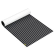 VEVOR EVA Foam Faux Teak Boat Deck Sheet Floor Pad Mat 94 x 47/94 x 35/90 x 35 Inch Black + White Seam Self-Adhesive Sea Deck Marine Yacht Skid-Proof RV Boat Floor EVA Foam Deck for Garden Floor