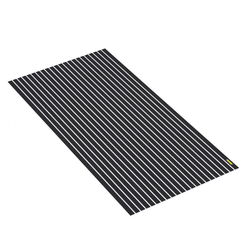 VEVOR EVA Foam Faux Teak Boat Deck Sheet Floor Pad Mat 94 x 47/94 x 35/90 x 35 Inch Black + White Seam Self-Adhesive Sea Deck Marine Yacht Skid-Proof RV Boat Floor EVA Foam Deck for Garden Floor