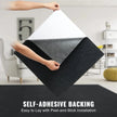VEVOR Carpet Tiles Peel and Stick, 24” x 24” Squares Self Adhesive Carpet Floor Tile, Soft Padded Carpet Tiles, Easy Install DIY for Bedroom Living Room Indoor Outdoor (15Tiles, Carbon Black)