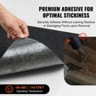 VEVOR Carpet Tiles Peel and Stick, 24” x 24” Squares Self Adhesive Carpet Floor Tile, Soft Padded Carpet Tiles, Easy Install DIY for Bedroom Living Room Indoor Outdoor (15Tiles, Carbon Black)