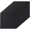 VEVOR Carpet Tiles Peel and Stick, 24” x 24” Squares Self Adhesive Carpet Floor Tile, Soft Padded Carpet Tiles, Easy Install DIY for Bedroom Living Room Indoor Outdoor (15Tiles, Carbon Black)