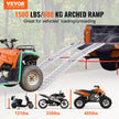 VEVOR Aluminum Ramps, 1500 lbs Folding Loading Ramps for Pickup Trucks Bed, Trailers Ramp with Load Straps for Dirt Bike, UTV, ATV, Trucks, Lawn Mowers, Snowblower, Cargo Trailer, 89