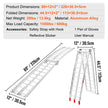 VEVOR Aluminum Ramps, 1500 lbs Folding Loading Ramps for Pickup Trucks Bed, Trailers Ramp with Load Straps for Dirt Bike, UTV, ATV, Trucks, Lawn Mowers, Snowblower, Cargo Trailer, 89