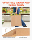 VEVOR Kraft Paper Bags with Handles – 100Pcs Large Eco-Friendly Bags