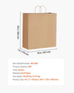 VEVOR Kraft Paper Bags with Handles – 100Pcs Large Eco-Friendly Bags