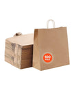 VEVOR Kraft Paper Bags with Handles – 100Pcs Large Eco-Friendly Bags